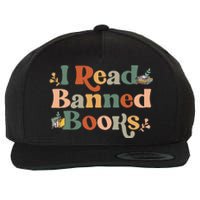 I Read Banned Books Week Librarian Freadom Reader Nerd Men Wool Snapback Cap