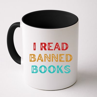 I Read Banned Books Im With The Banned Vintage Retro Mug