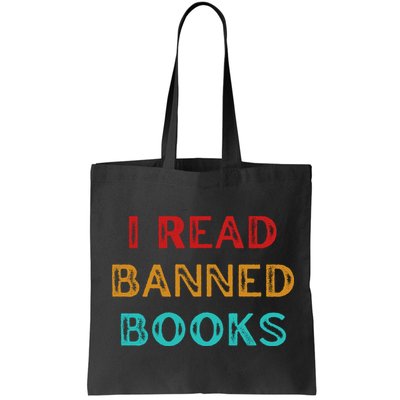 I Read Banned Books Im With The Banned Vintage Retro Bag