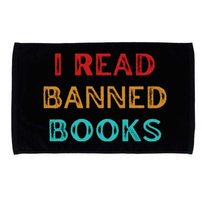 I Read Banned Books Im With The Banned Vintage Retro Microfiber Hand Towel