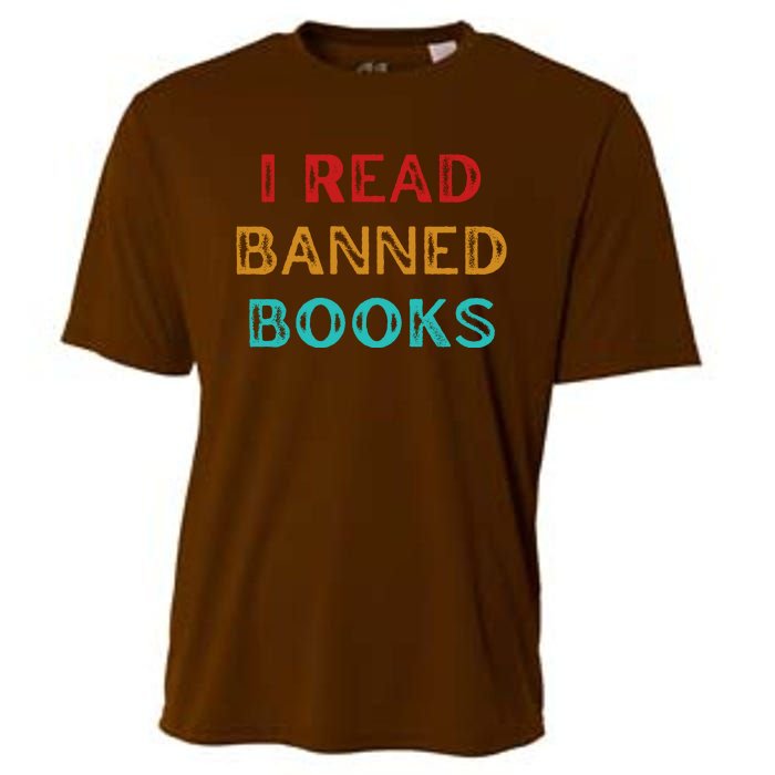 I Read Banned Books Im With The Banned Vintage Retro Cooling Performance Crew T-Shirt