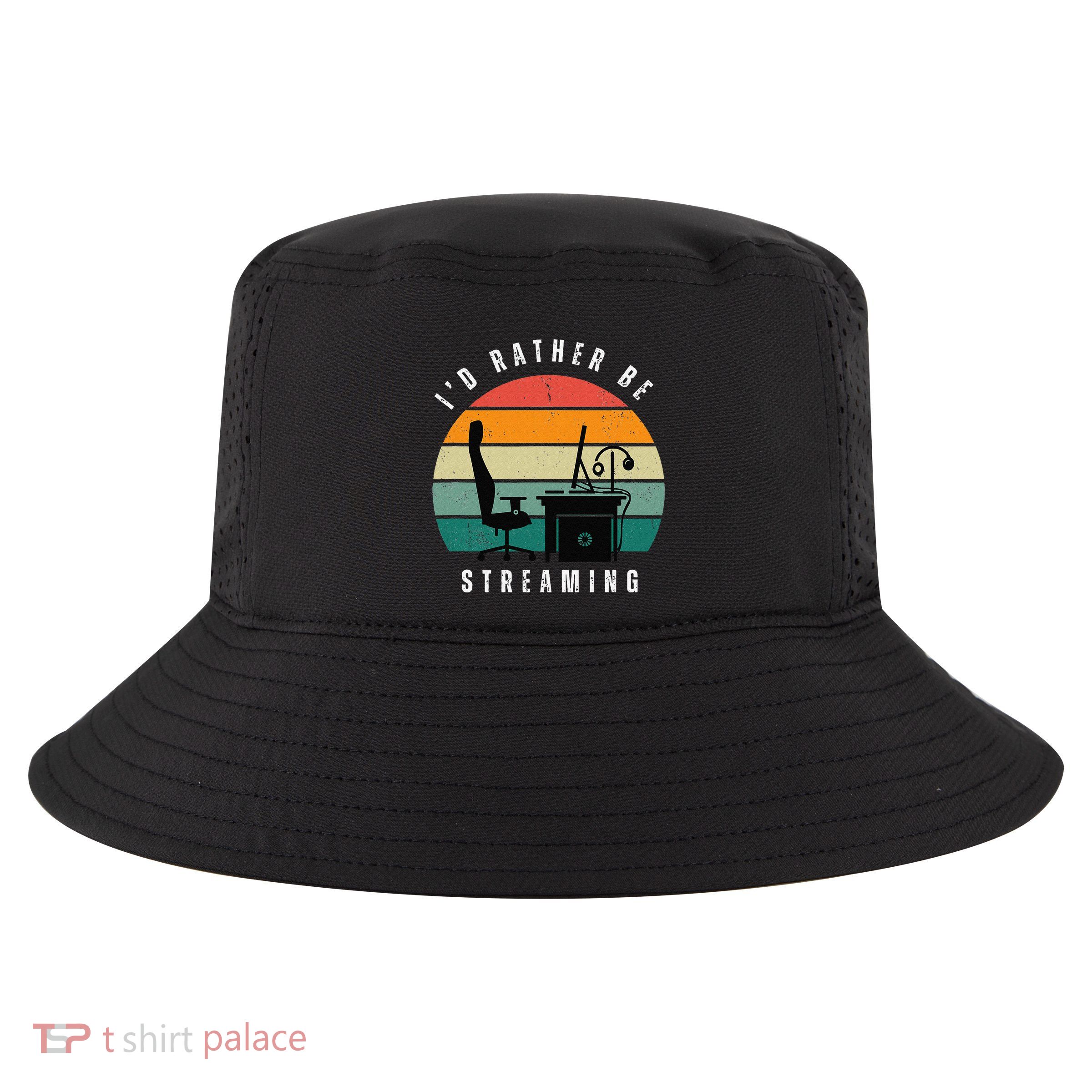 I Rather Be Streaming Cool Comfort Performance Bucket Hat