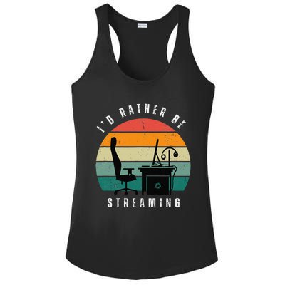 I Rather Be Streaming Ladies PosiCharge Competitor Racerback Tank