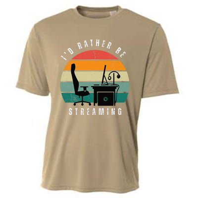 I Rather Be Streaming Cooling Performance Crew T-Shirt