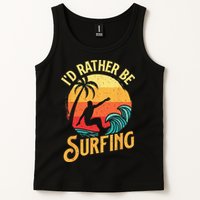 I'd Rather Be Surfing Beach Surfing Surfingboard Surfboard Tank Top