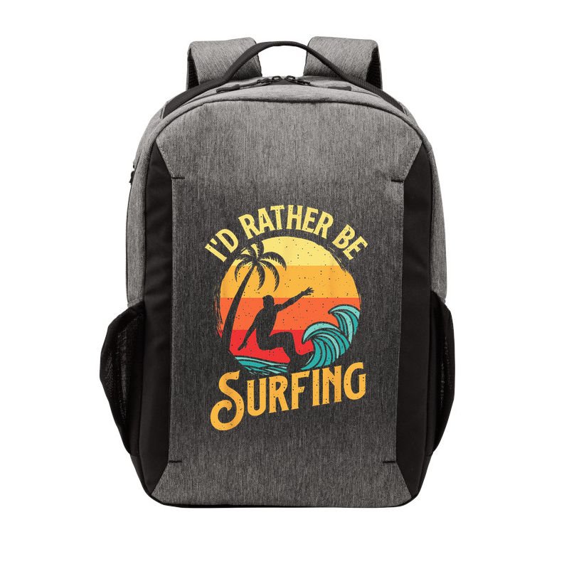 I'd Rather Be Surfing Beach Surfing Surfingboard Surfboard Vector Backpack