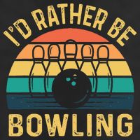 I'd Rather be Bowling retro for Man Woman & Toddler Bowling Cool Comfort Performance Bucket Hat