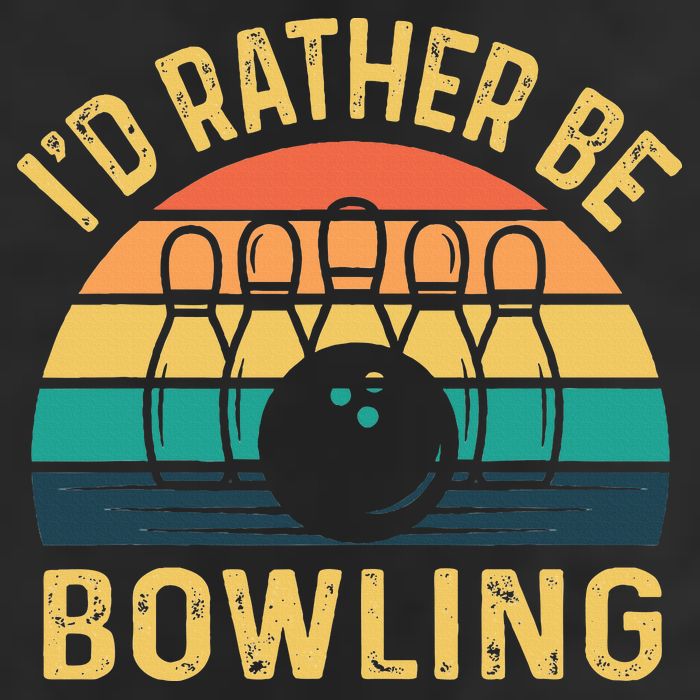 I'd Rather be Bowling retro for Man Woman & Toddler Bowling Cool Comfort Performance Bucket Hat