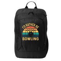 I'd Rather be Bowling retro for Man Woman & Toddler Bowling City Backpack