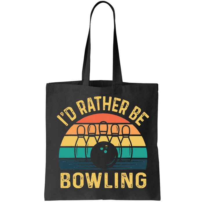 I'd Rather be Bowling retro for Man Woman & Toddler Bowling Bag