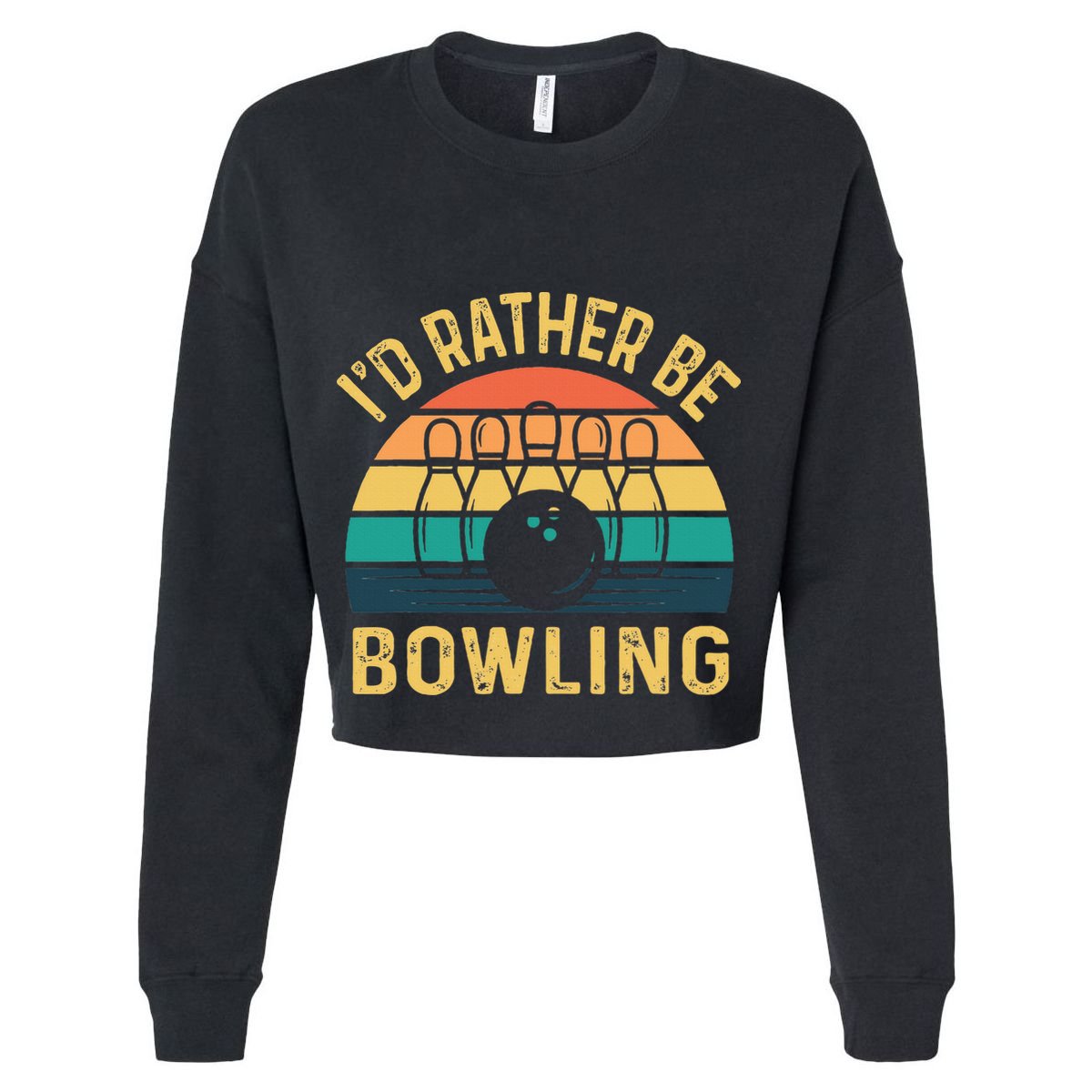 I'd Rather be Bowling retro for Man Woman & Toddler Bowling Kids Hoodie