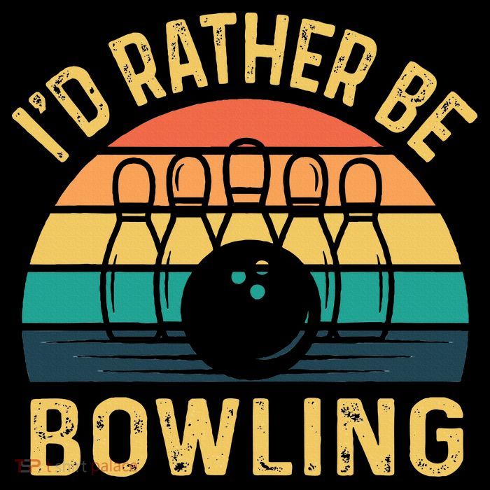 I'd Rather be Bowling retro for Man Woman & Toddler Bowling Short Acrylic Beanie