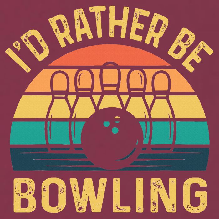 I'd Rather be Bowling retro for Man Woman & Toddler Bowling 16oz Travel Tumbler