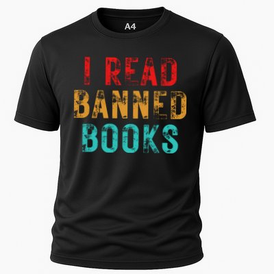 I Read Banned Books Im With The Banned Vintage Retro Performance Shirt