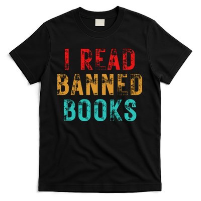 I Read Banned Books Im With The Banned Vintage Retro T-Shirt
