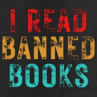 I Read Banned Books Im With The Banned Vintage Retro Golf Towel