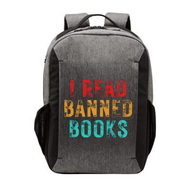 I Read Banned Books Im With The Banned Vintage Retro Vector Backpack