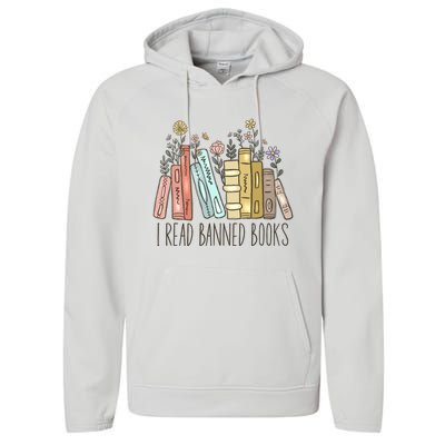 I Read Banned Books Performance Fleece Hoodie