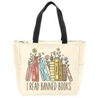 I Read Banned Books Zip Tote Bag