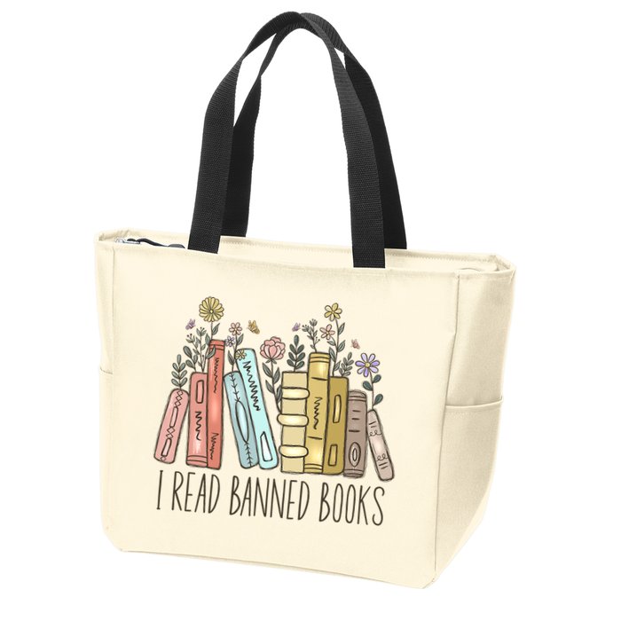 I Read Banned Books Zip Tote Bag