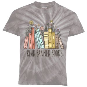 I Read Banned Books Kids Tie-Dye T-Shirt