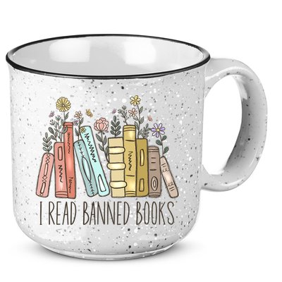 I Read Banned Books 15oz Campfire Ceramic Mug