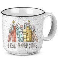 I Read Banned Books 15oz Campfire Ceramic Mug