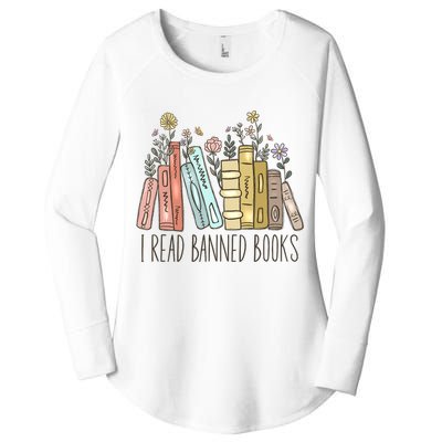 I Read Banned Books Women's Perfect Tri Tunic Long Sleeve Shirt