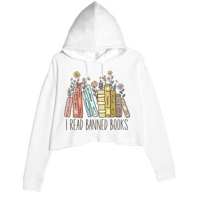 I Read Banned Books Crop Fleece Hoodie