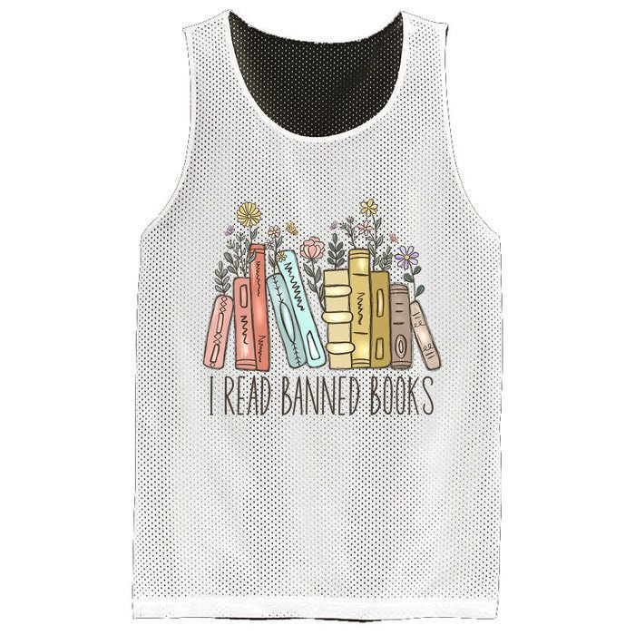 I Read Banned Books Mesh Reversible Basketball Jersey Tank