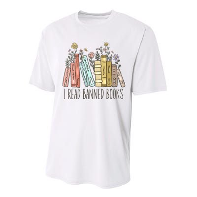 I Read Banned Books Performance Sprint T-Shirt