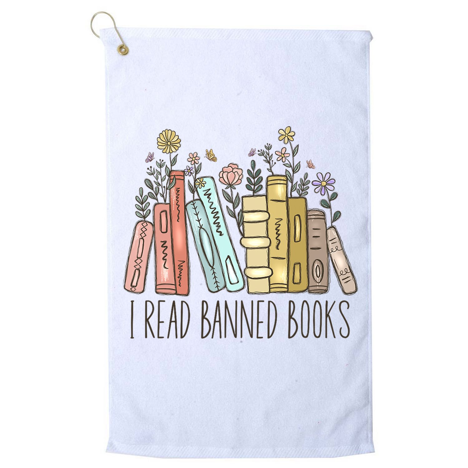 I Read Banned Books Golf Towel