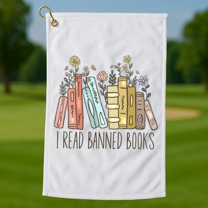 I Read Banned Books Golf Towel
