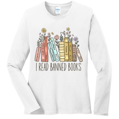 I Read Banned Books Ladies Long Sleeve Shirt