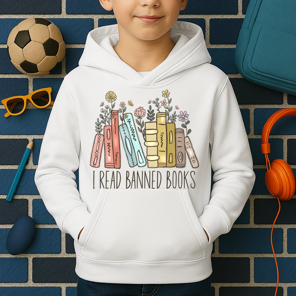 I Read Banned Books Kids Hoodie