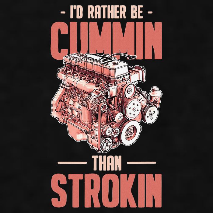 I'd Rather Be Cummin Than Strokin Ladies PosiCharge Tri-Blend Wicking Tank