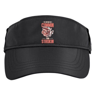 I'd Rather Be Cummin Than Strokin Adult Drive Performance Visor