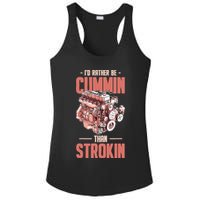 I'd Rather Be Cummin Than Strokin Ladies PosiCharge Competitor Racerback Tank