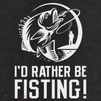 ID Rather Be Fisting 11oz C Handle Ceramic Mug