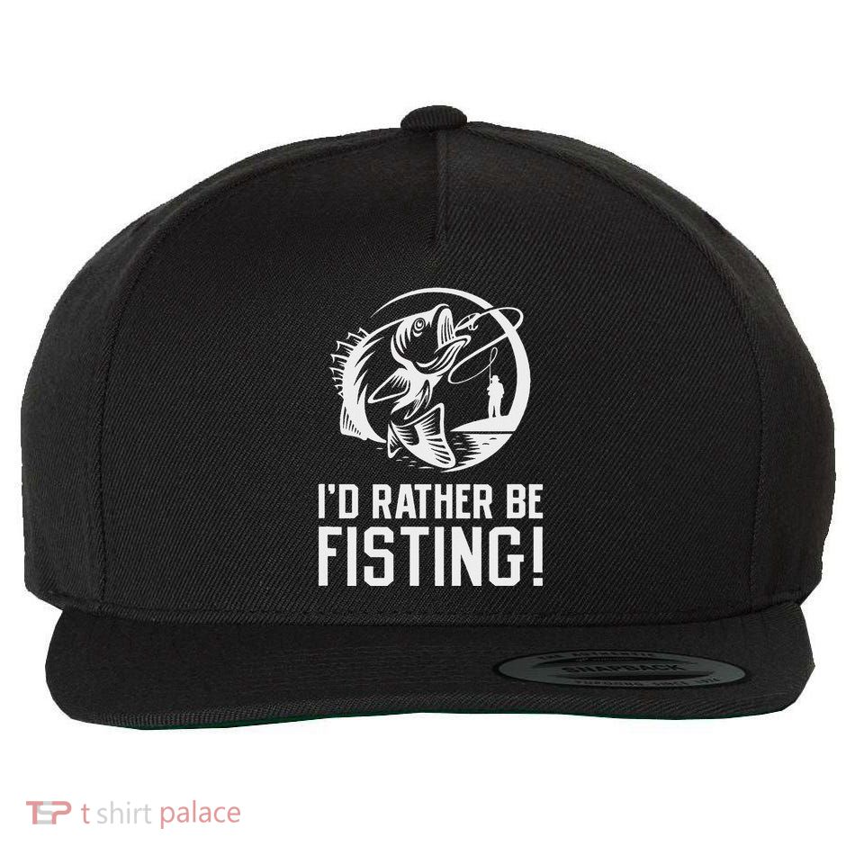 ID Rather Be Fisting Wool Snapback Cap