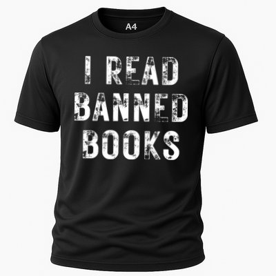 I Read Banned Books Im With The Banned Vintage Retro Performance Shirt