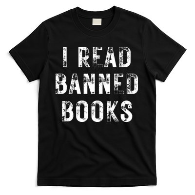 I Read Banned Books Im With The Banned Vintage Retro T-Shirt