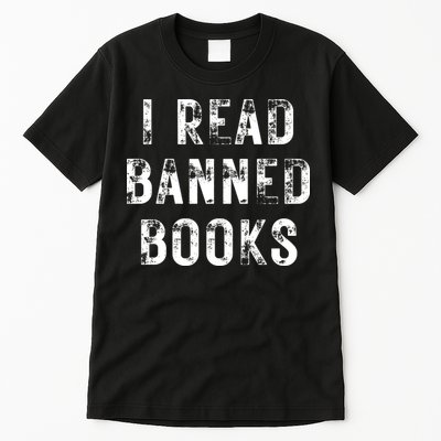 I Read Banned Books Im With The Banned Vintage Retro Tall T-Shirt