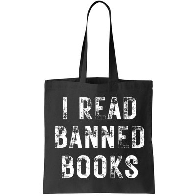 I Read Banned Books Im With The Banned Vintage Retro Bag