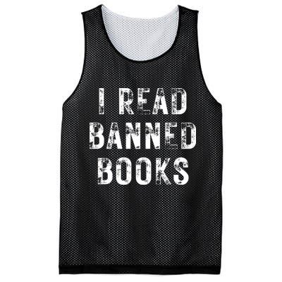 I Read Banned Books Im With The Banned Vintage Retro Mesh Reversible Basketball Jersey Tank