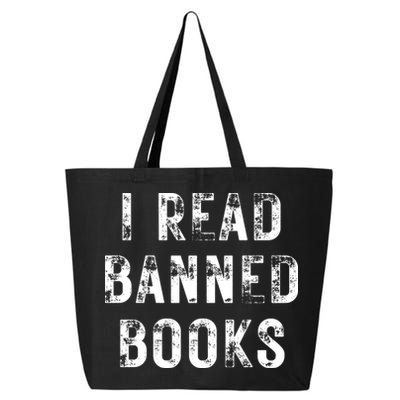 I Read Banned Books Im With The Banned Vintage Retro 25L Jumbo Tote