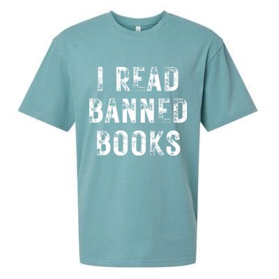 I Read Banned Books Im With The Banned Vintage Retro Sueded Cloud Jersey T-Shirt