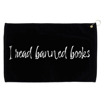 I Read Banned Books Funny Gift Grommeted Golf Towel