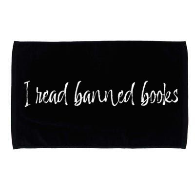 I Read Banned Books Funny Gift Microfiber Hand Towel