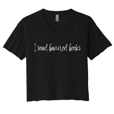 I Read Banned Books Funny Gift Crop Top